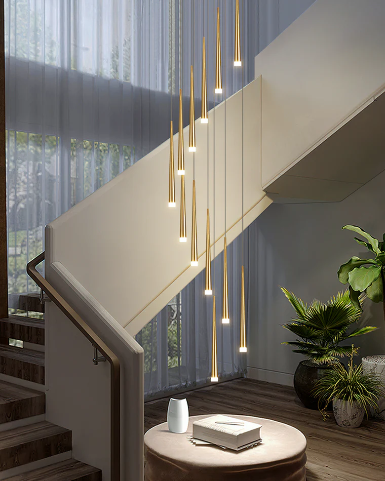 WOMO Cone Spiral Cascading Chandelier-WM2204 - Image 5