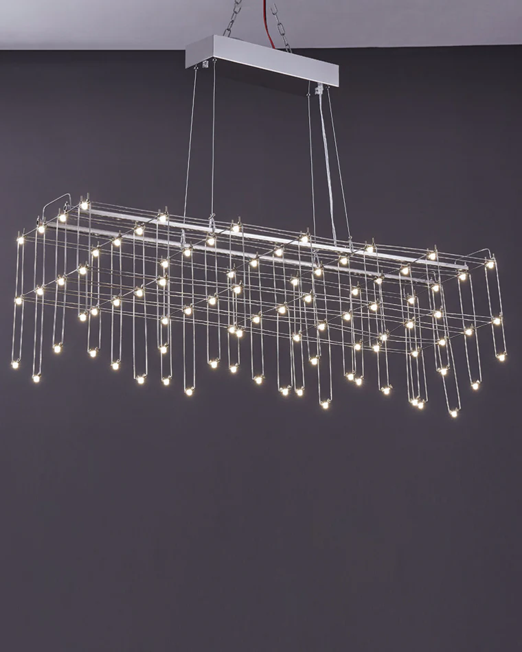 WOMO Rectangular Sculptural Chandelier-WM2200 - Image 10