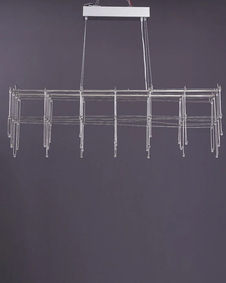 WOMO Rectangular Sculptural Chandelier-WM2200 - Image 11