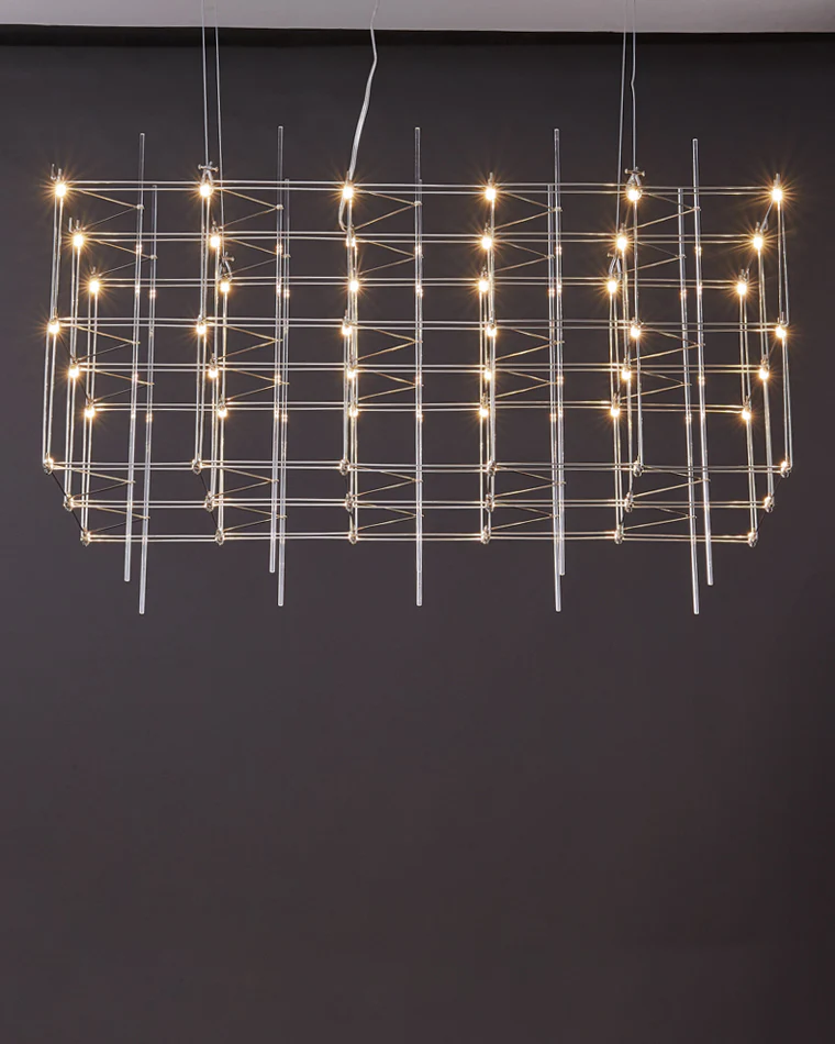 WOMO Rectangular Sculptural Chandelier-WM2200 - Image 12