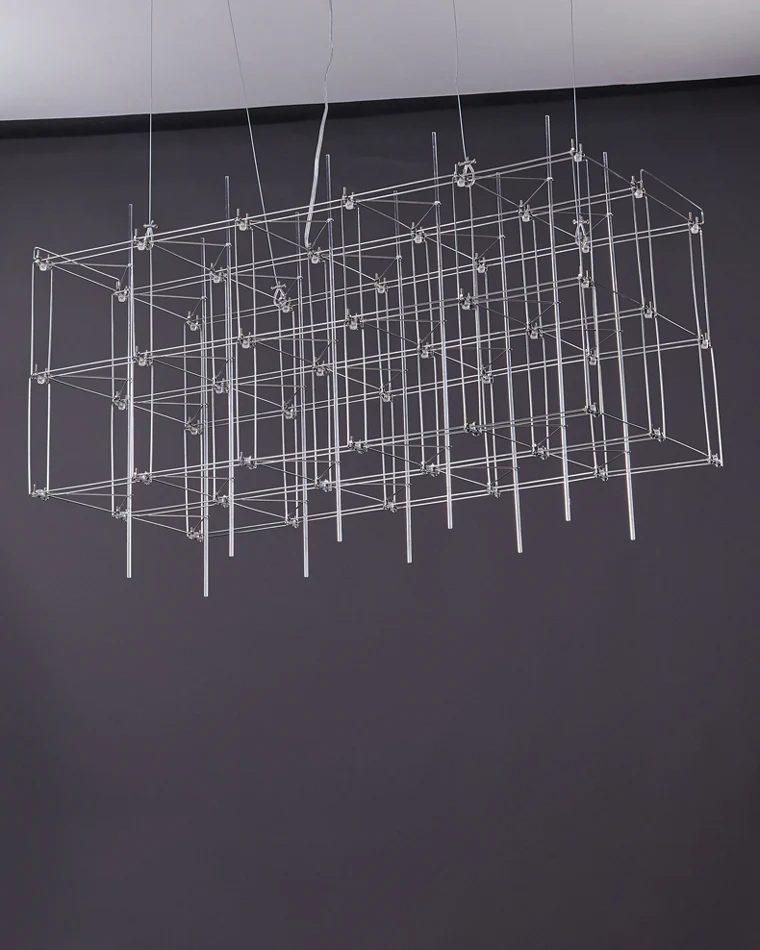 WOMO Rectangular Sculptural Chandelier-WM2200 - Image 13