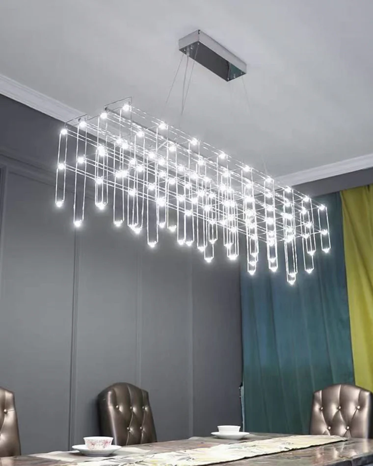 WOMO Rectangular Sculptural Chandelier-WM2200 - Image 14