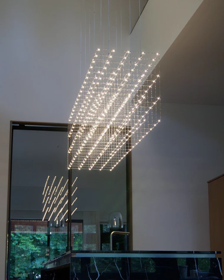 WOMO Rectangular Sculptural Chandelier-WM2200 - Image 17