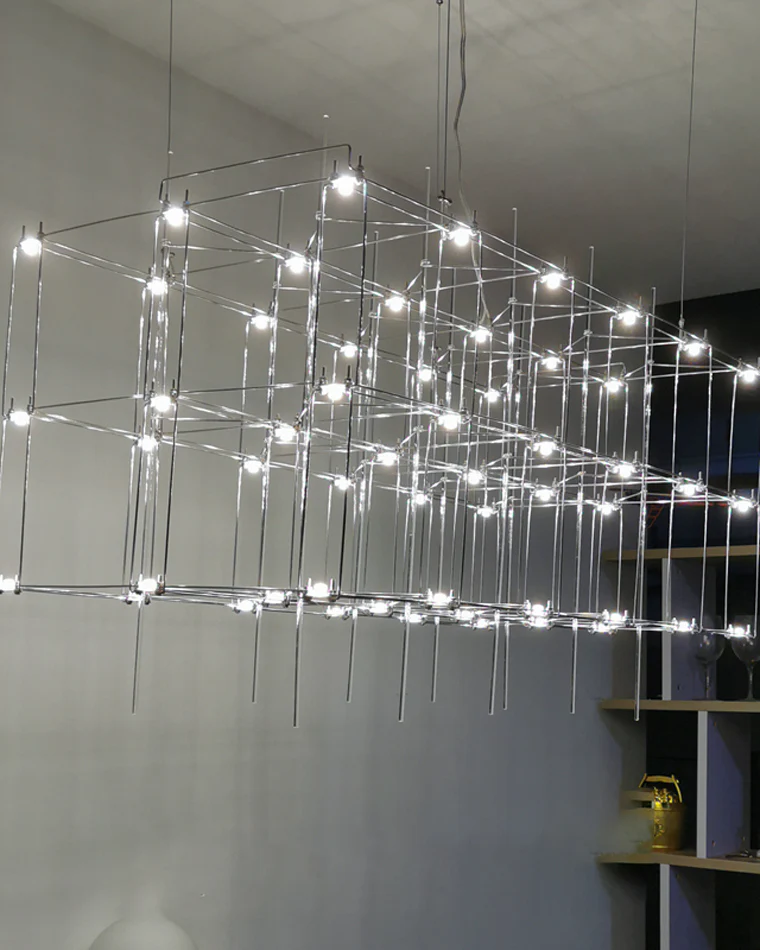 WOMO Rectangular Sculptural Chandelier-WM2200 - Image 18