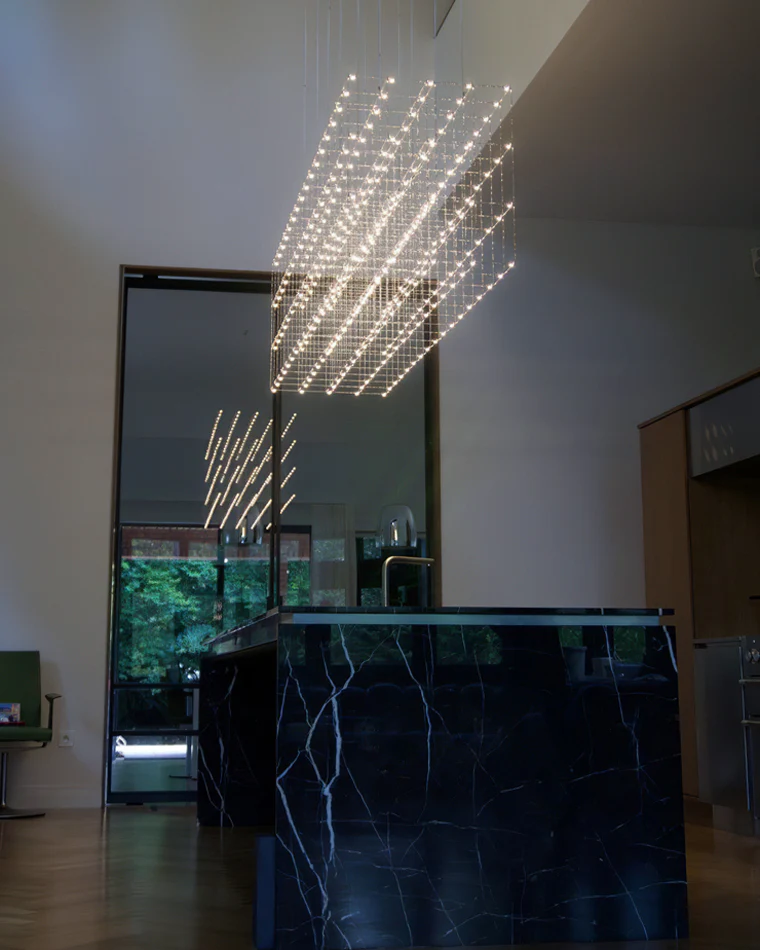 WOMO Rectangular Sculptural Chandelier-WM2200 - Image 21