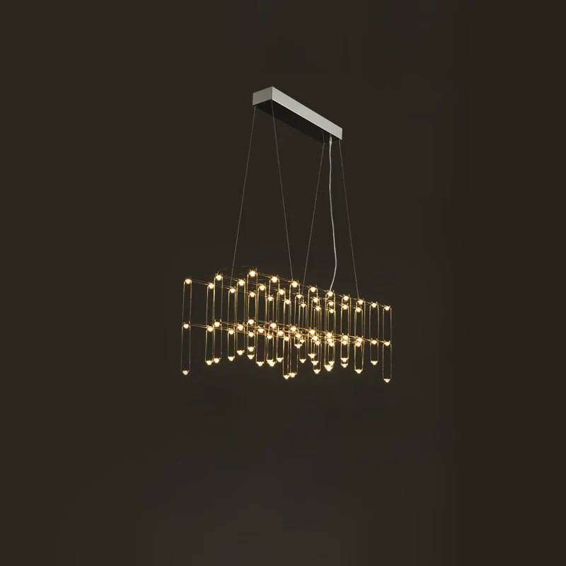 WOMO Rectangular Sculptural Chandelier-WM2200 - Image 29