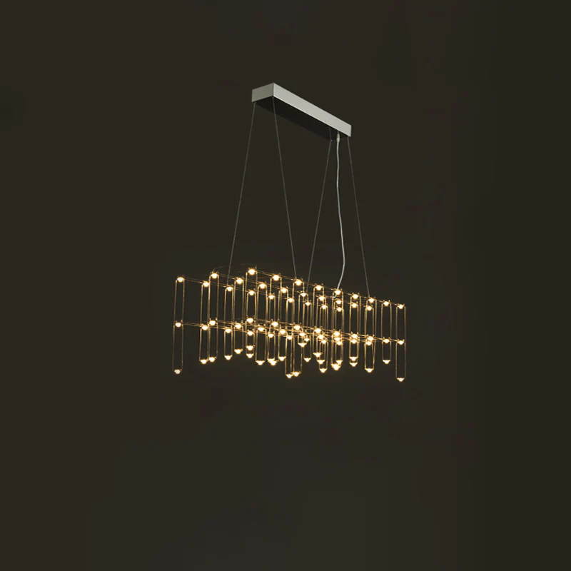WOMO Rectangular Sculptural Chandelier-WM2200 - Image 31