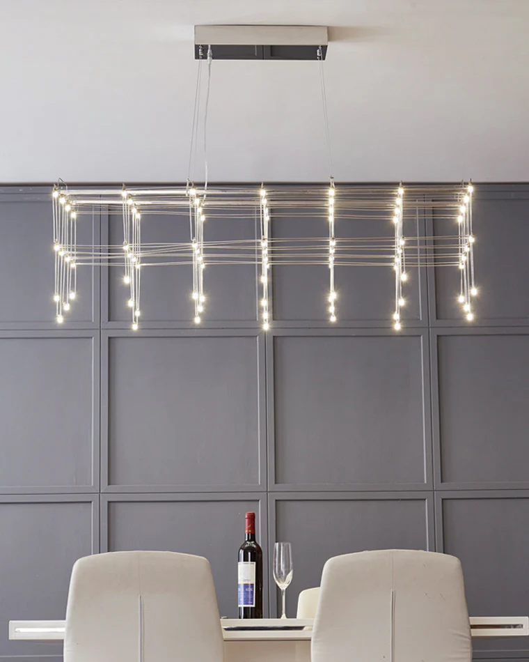 WOMO Rectangular Sculptural Chandelier-WM2200 - Image 5