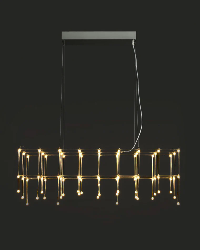WOMO Rectangular Sculptural Chandelier-WM2200 - Image 6