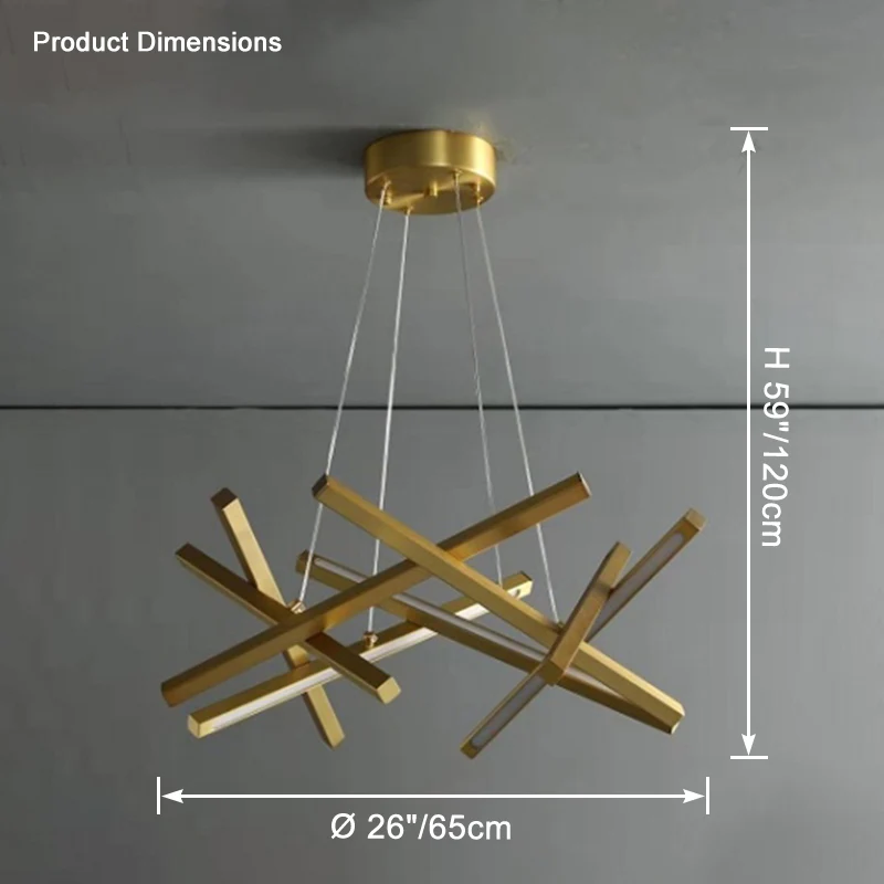 WOMO Stick Led Chandelier-WM2583 - Image 13