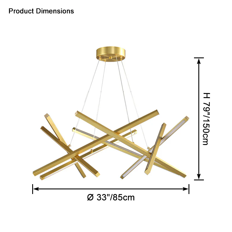 WOMO Stick Led Chandelier-WM2583 - Image 15