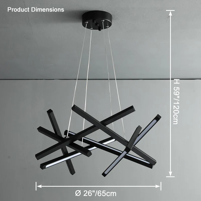 WOMO Stick Led Chandelier-WM2583 - Image 19