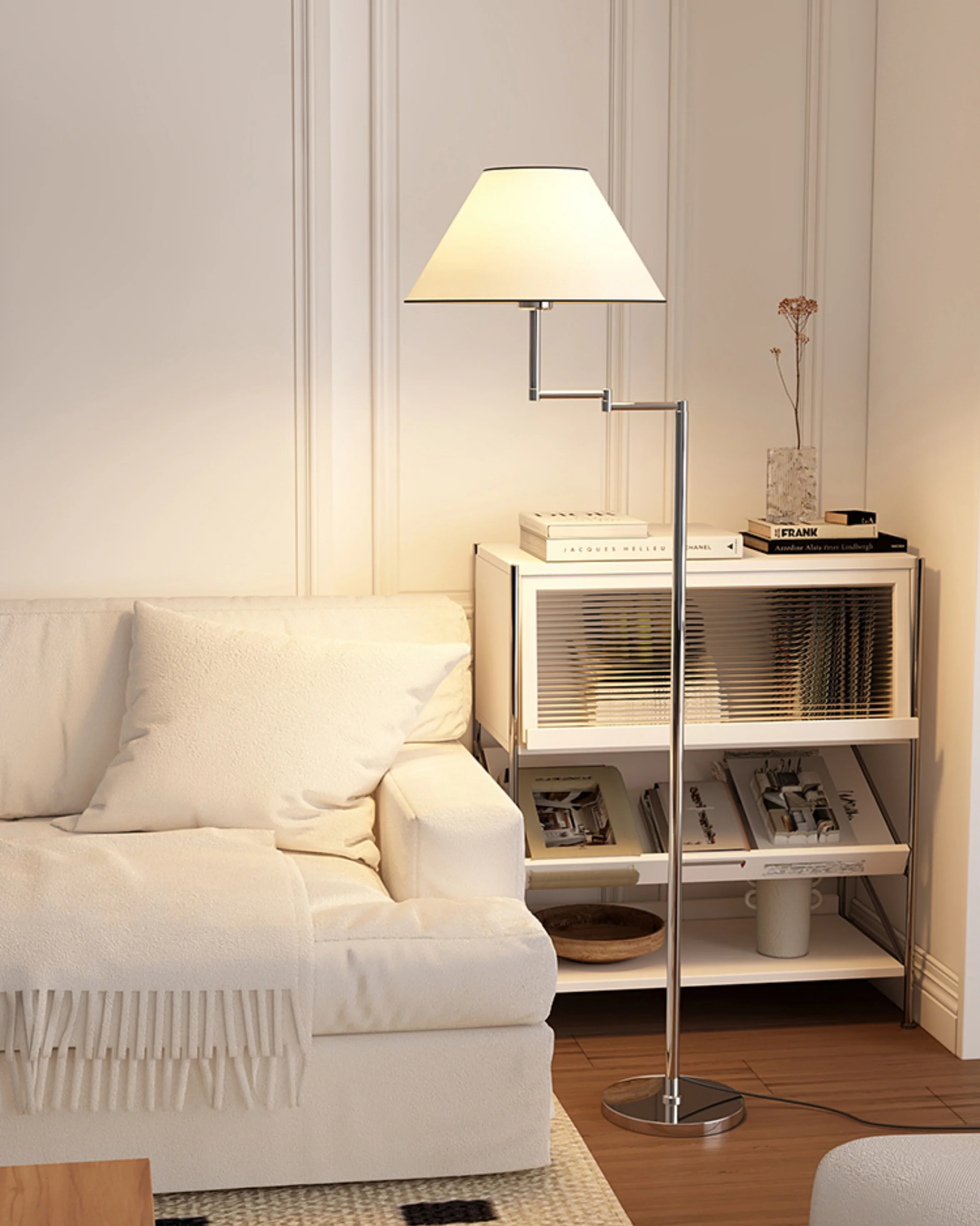 WOMO Cone Swing Arm Floor Lamp-WM7109 - Image 2