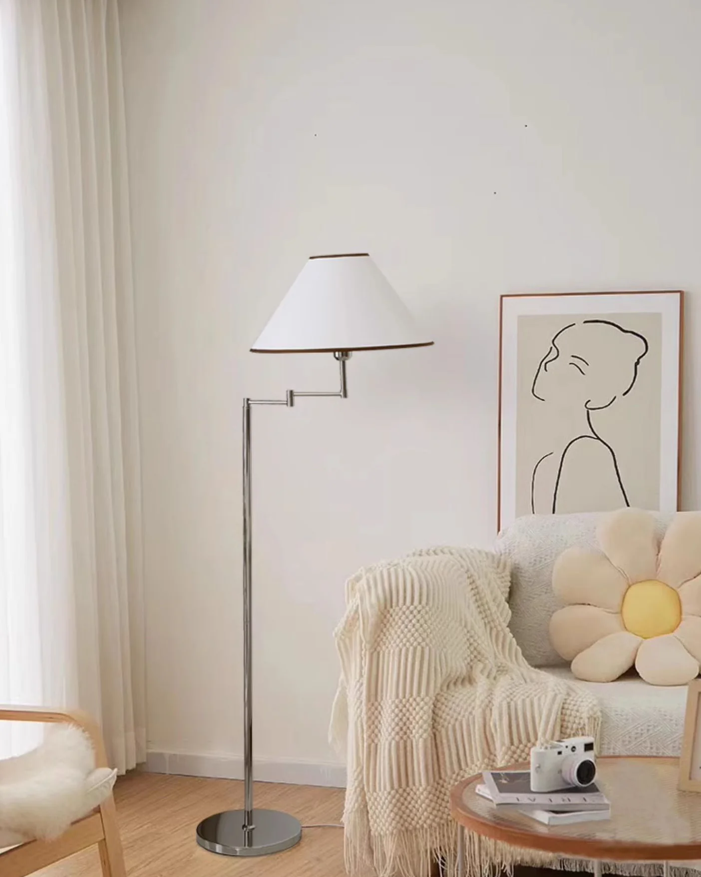 WOMO Cone Swing Arm Floor Lamp-WM7109 - Image 9
