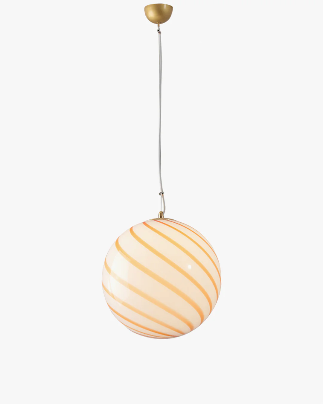 WOMO Swirl Glass Globe Pendant Light-WM2613 - Image 11