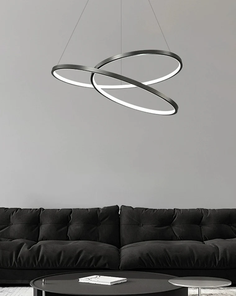 WOMO Swirl Led Brass Pendant Light-WM2354 - Image 8