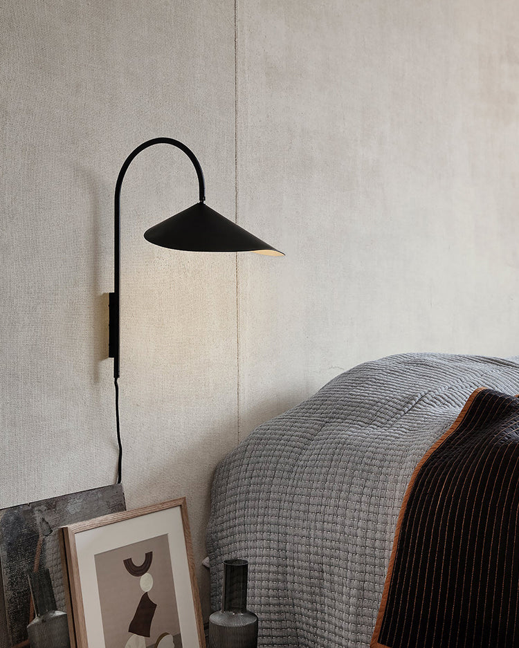 WOMO Swivel Arched Wall Sconce with Plugs and Shade-WM6119 - Image 16