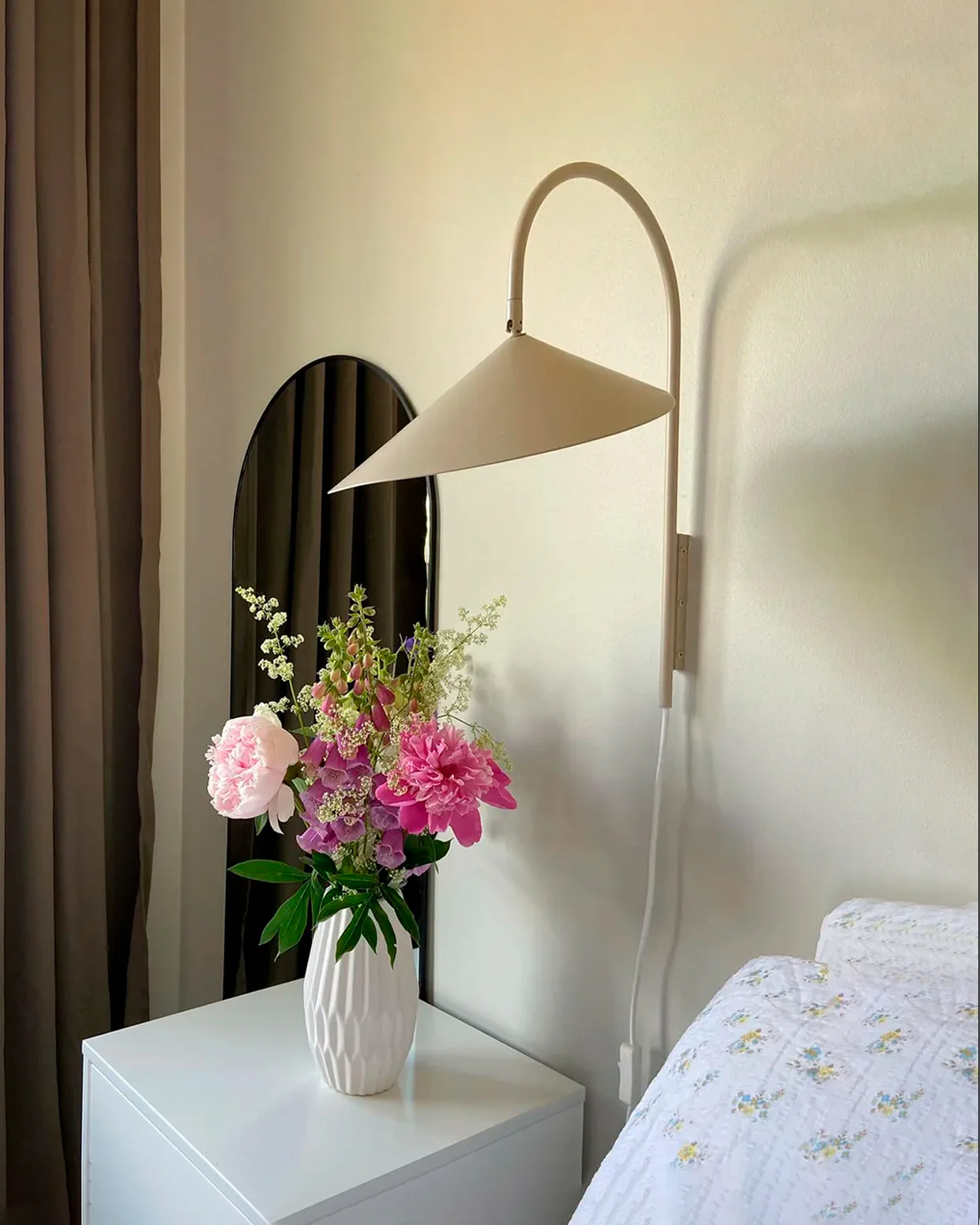 WOMO Swivel Arched Wall Sconce with Plugs and Shade-WM6119 - Image 22