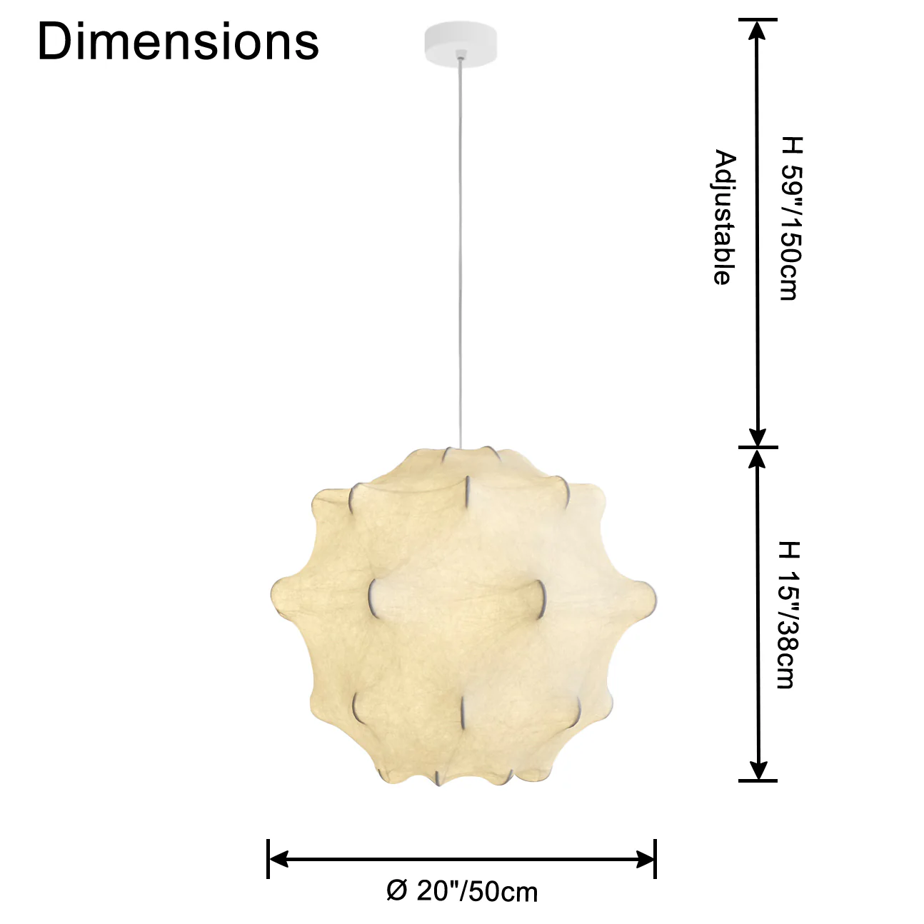 WOMO Dandelion Silk Pendant Light-WM2949 - Image 20