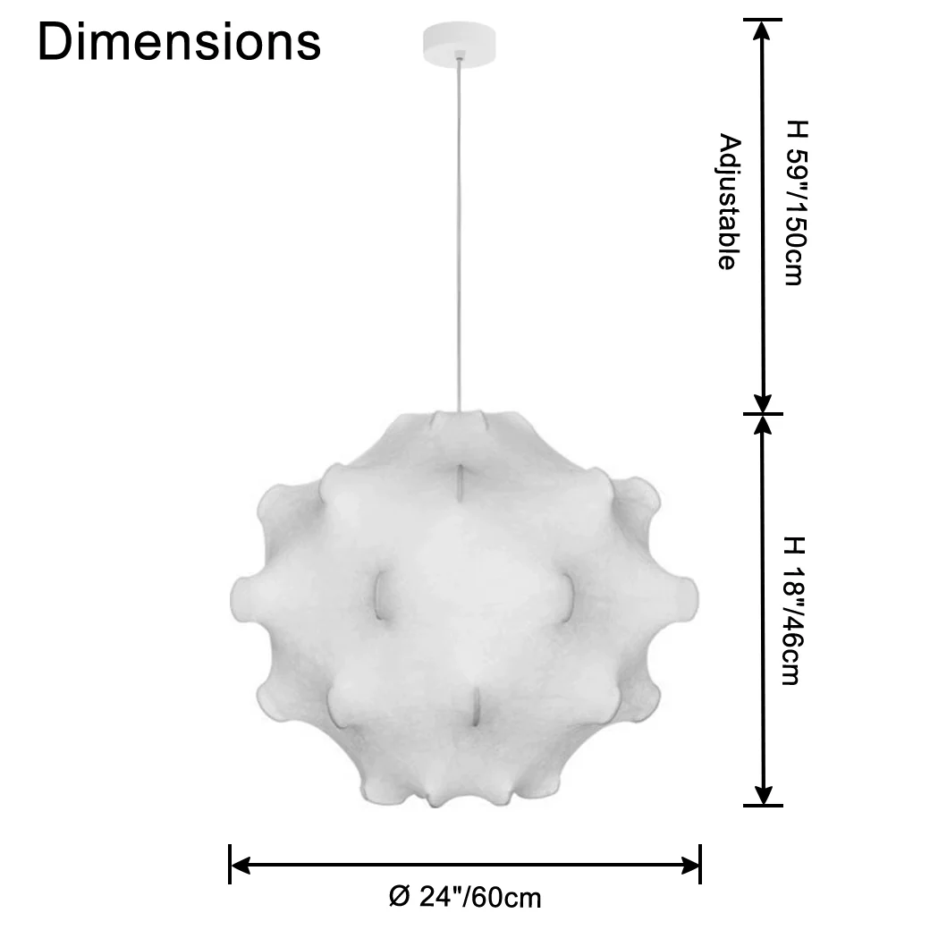 WOMO Dandelion Silk Pendant Light-WM2949 - Image 22