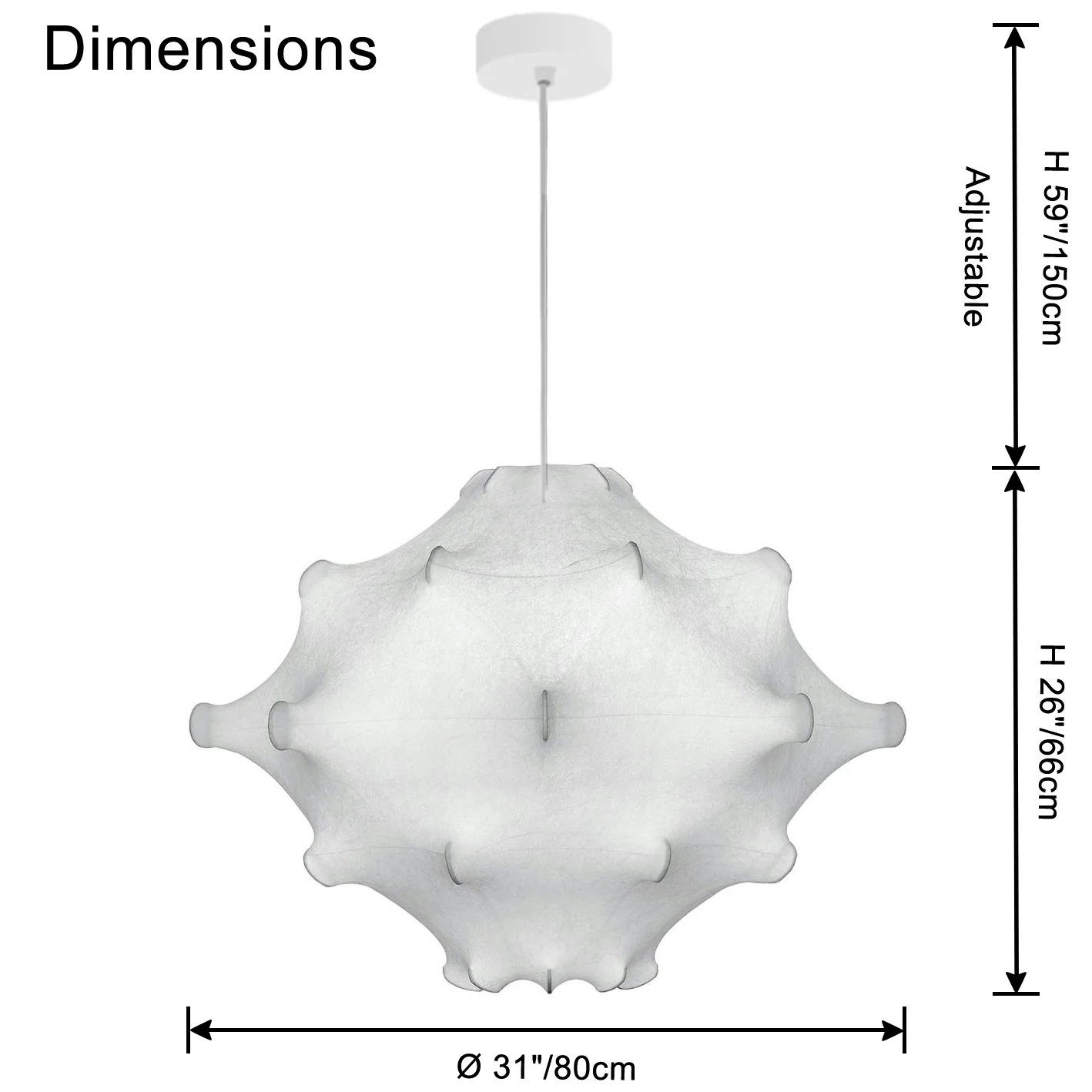 WOMO Dandelion Silk Pendant Light-WM2949 - Image 26