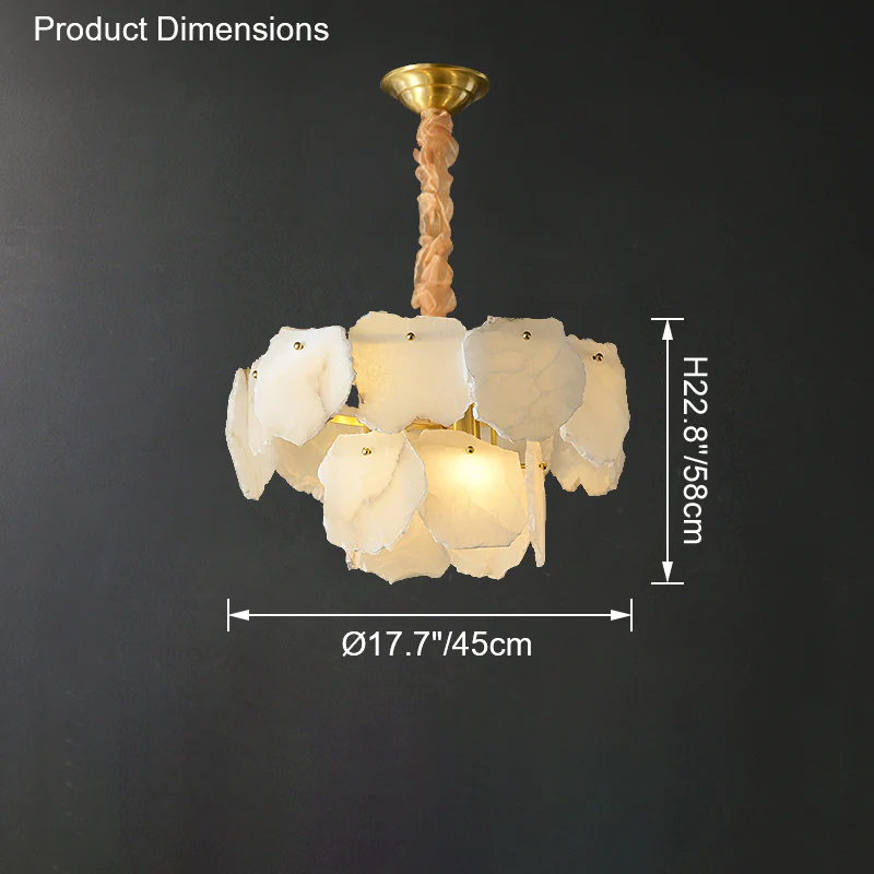 WOMO Tiered Alabaster Chandelier-WM2393 - Image 13