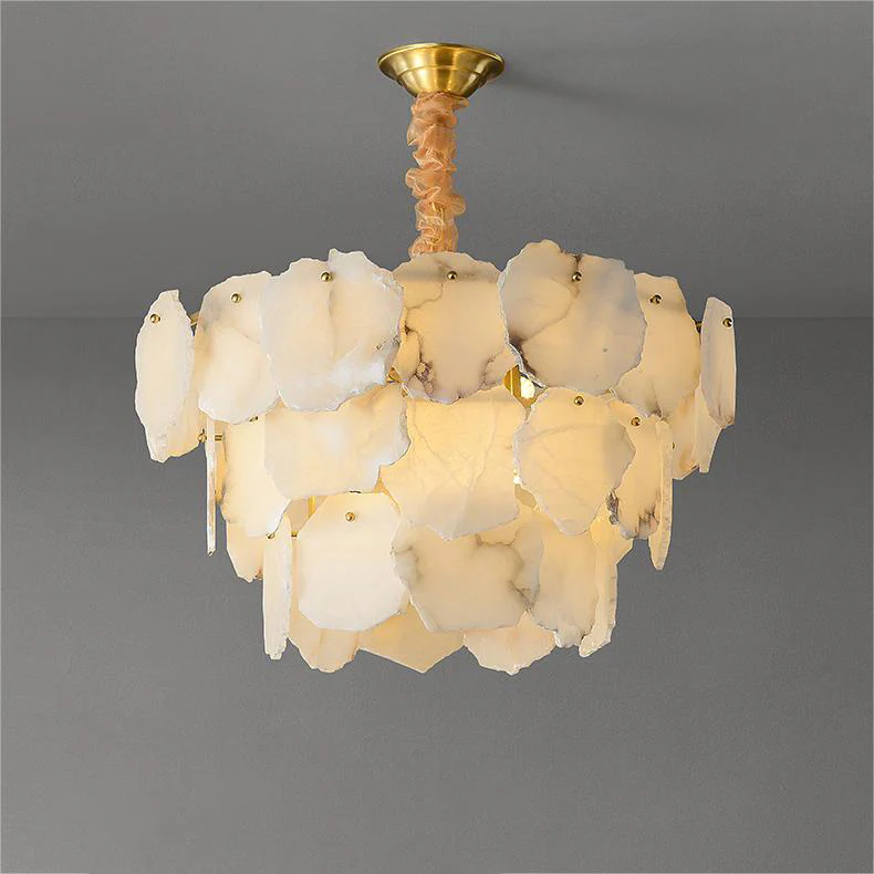 WOMO Tiered Alabaster Chandelier-WM2393 - Image 14