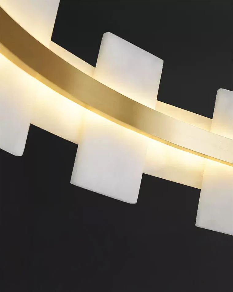 WOMO Tiered Alabaster Chandelier-WM2830 - Image 10