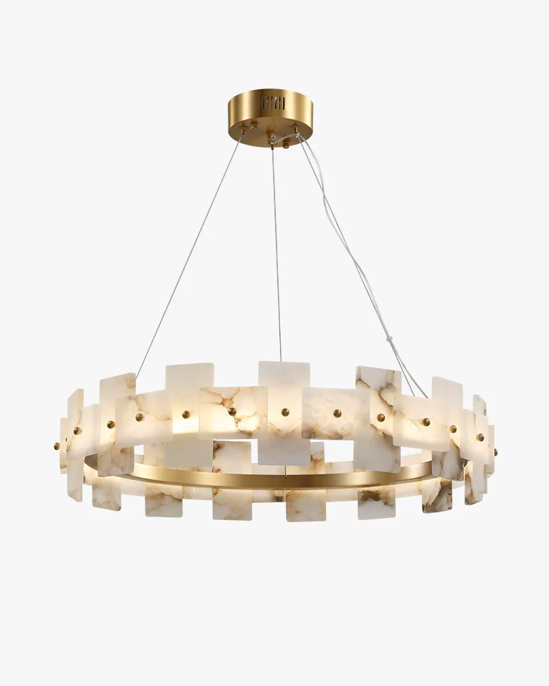 WOMO Tiered Alabaster Chandelier-WM2830 - Image 12