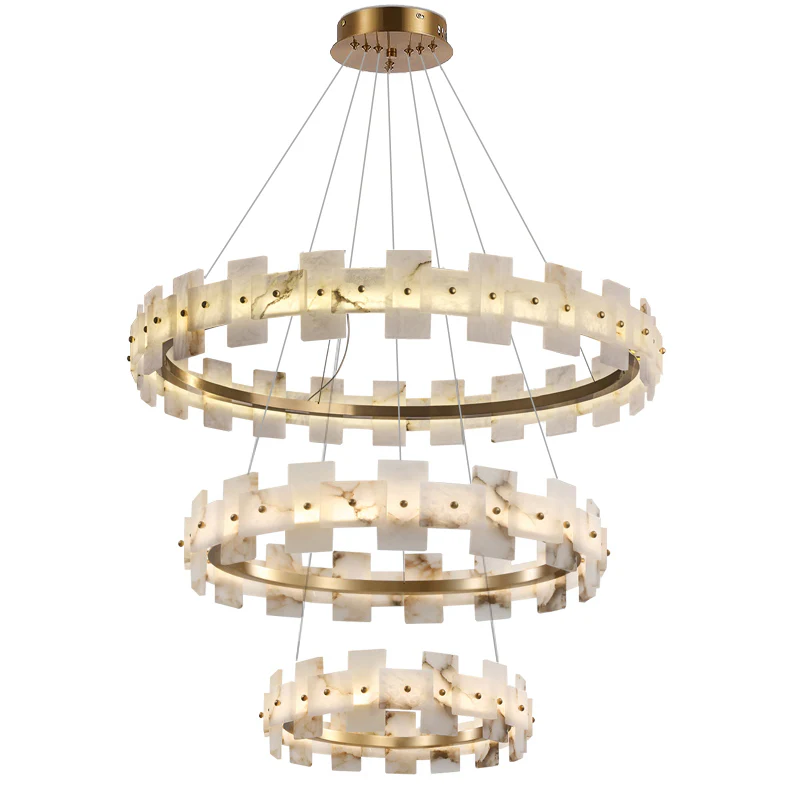 WOMO Tiered Alabaster Chandelier-WM2830 - Image 17