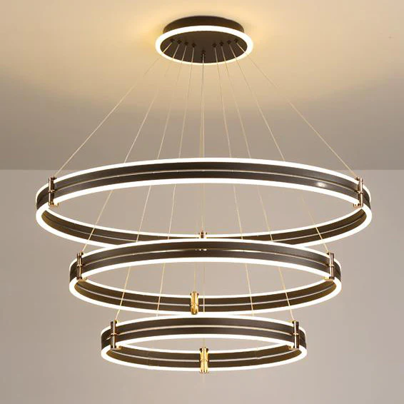 WOMO Tiered Black Rings Chandelier-WM2172 - Image 46