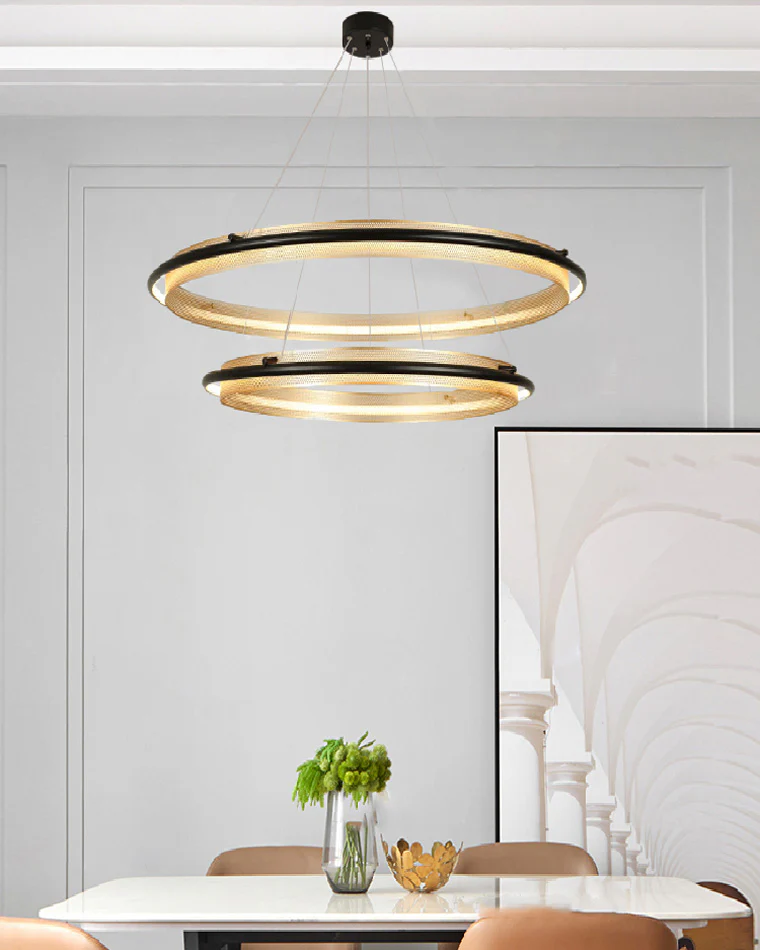WOMO Tiered Circular Led Chandelier-WM2119b - Image 11