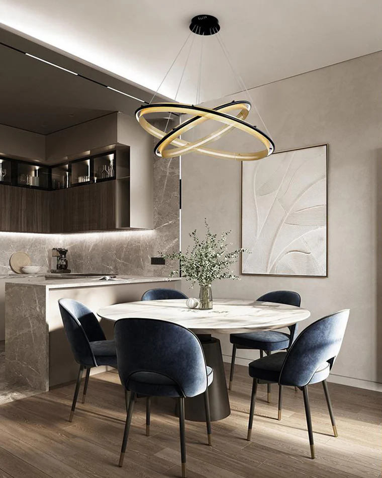 WOMO Tiered Circular Led Chandelier-WM2119b - Image 12