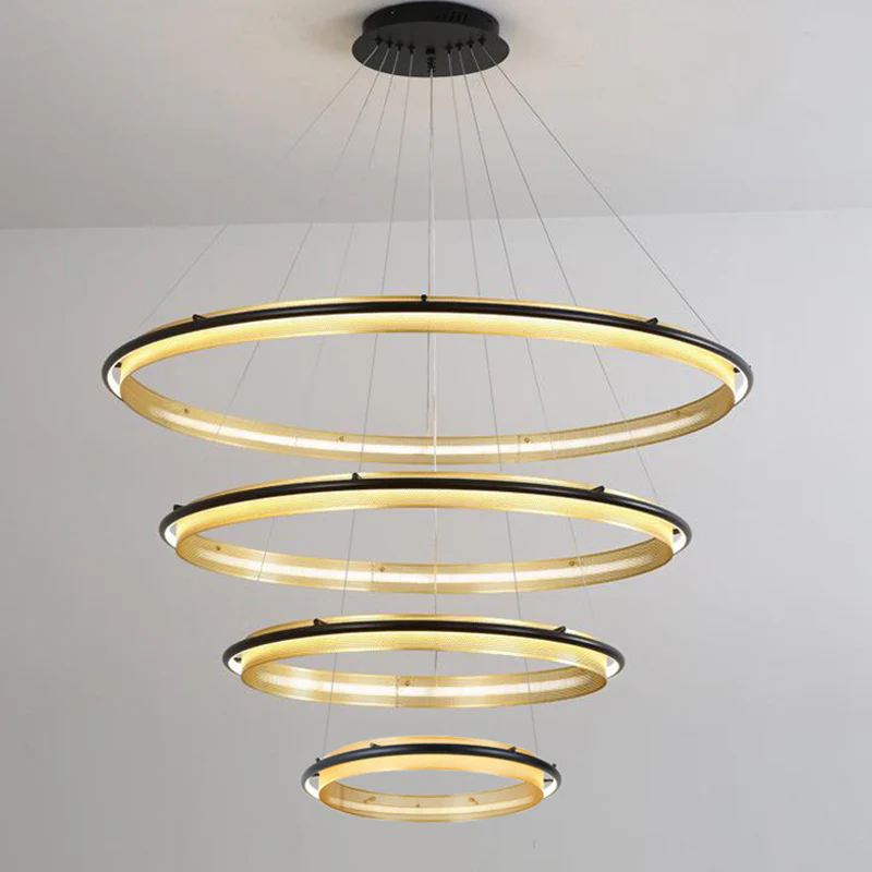 WOMO Tiered Circular Led Chandelier-WM2119b - Image 24
