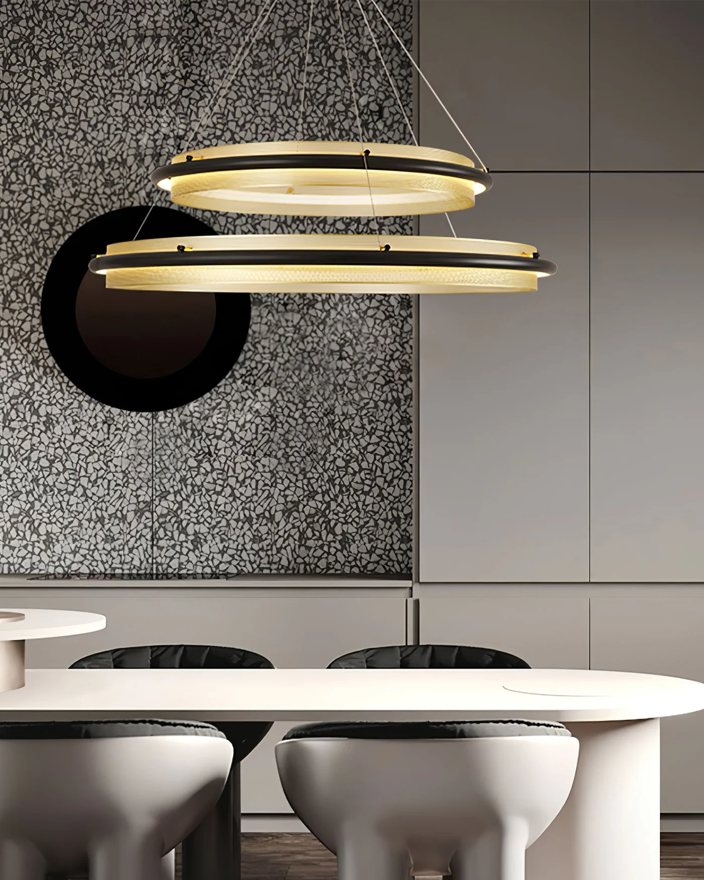 WOMO Tiered Circular Led Chandelier-WM2119b - Image 5