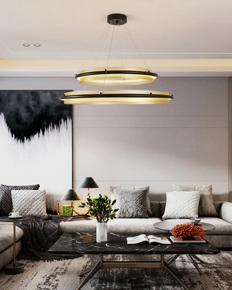 WOMO Tiered Circular Led Chandelier-WM2119b - Image 8