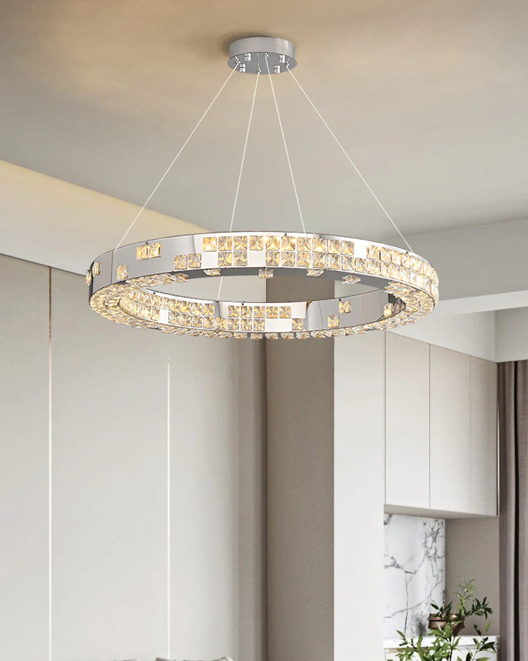 WOMO Tiered Circular Crystal Chandelier-WM2544 - Image 5