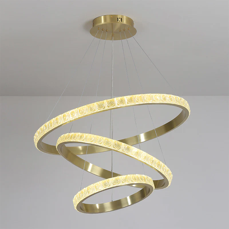 WOMO Tiered Ring Led Crystal Chandelier-WM2549b - Image 21