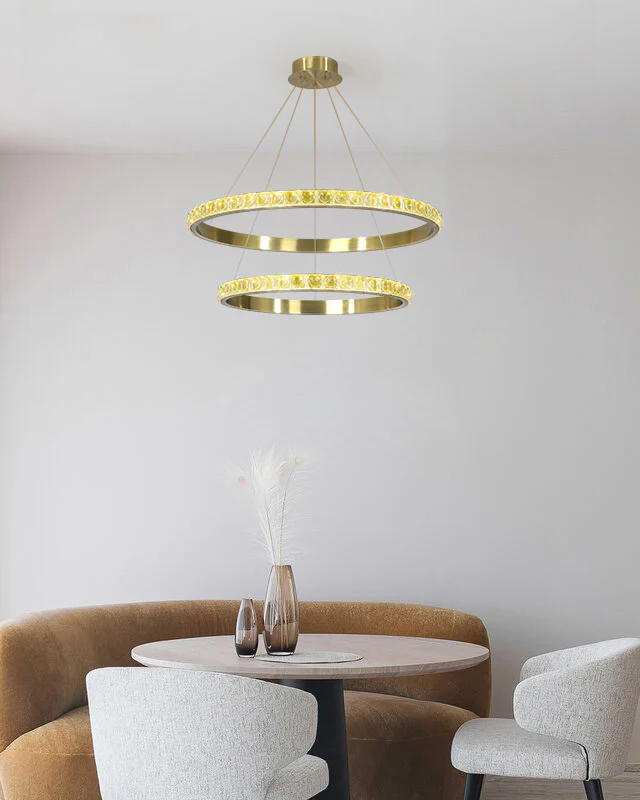 WOMO Tiered Ring Led Crystal Chandelier-WM2549b - Image 6