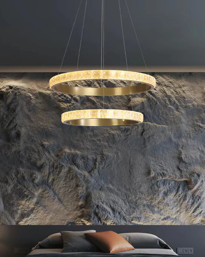 WOMO Tiered Ring Led Crystal Chandelier-WM2549b - Image 7