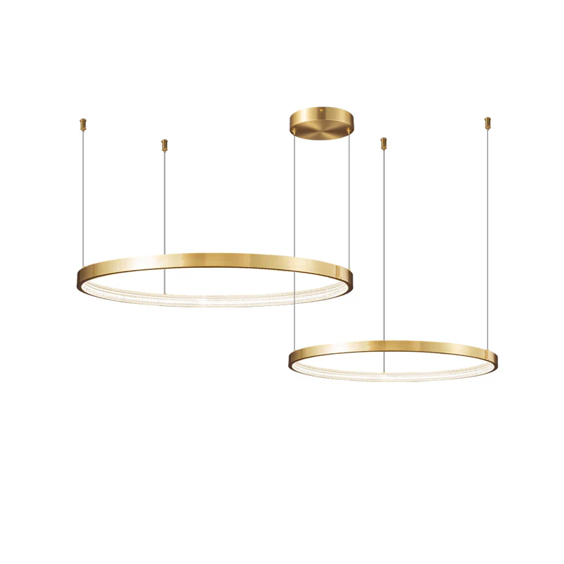 WOMO Tiered Circular Led Brass Chandelier-WM2345 - Image 14