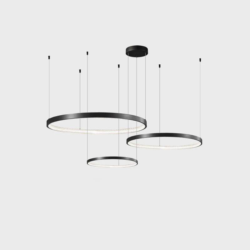 WOMO Tiered Circular Led Brass Chandelier-WM2345 - Image 24