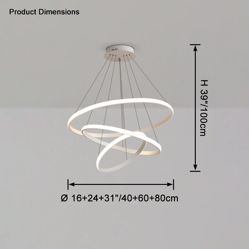 WOMO Tiered Circular Led Chandelier-WM2458 - Image 51