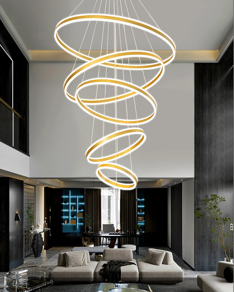 WOMO Tiered Circular Led Chandelier-WM3052 - Image 10