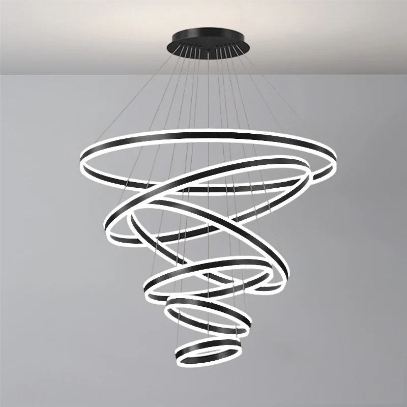 WOMO Tiered Circular Led Chandelier-WM3052 - Image 15