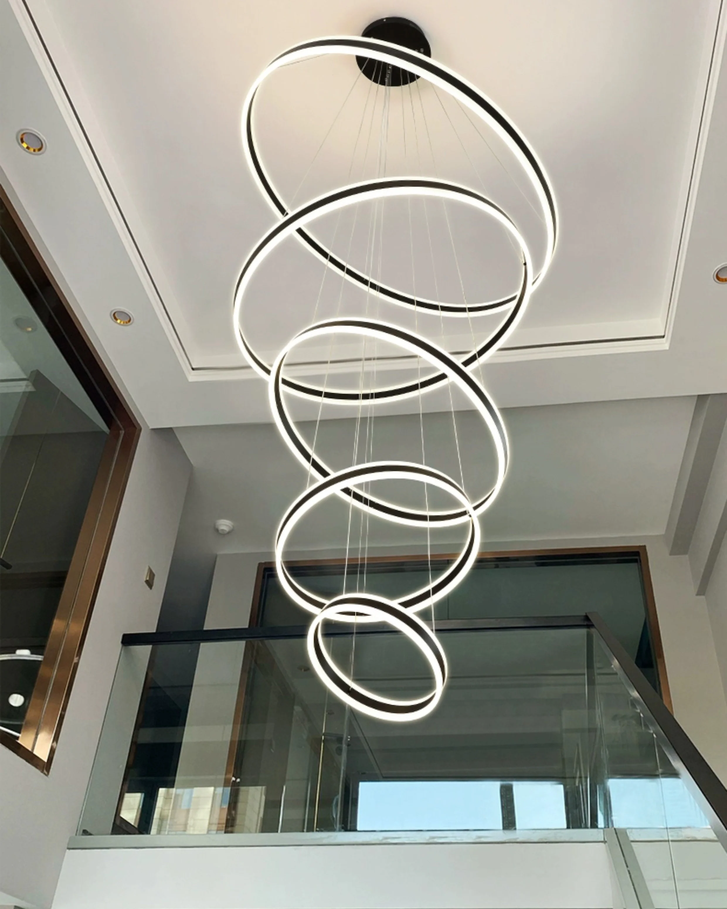 WOMO Tiered Circular Led Chandelier-WM3052 - Image 3