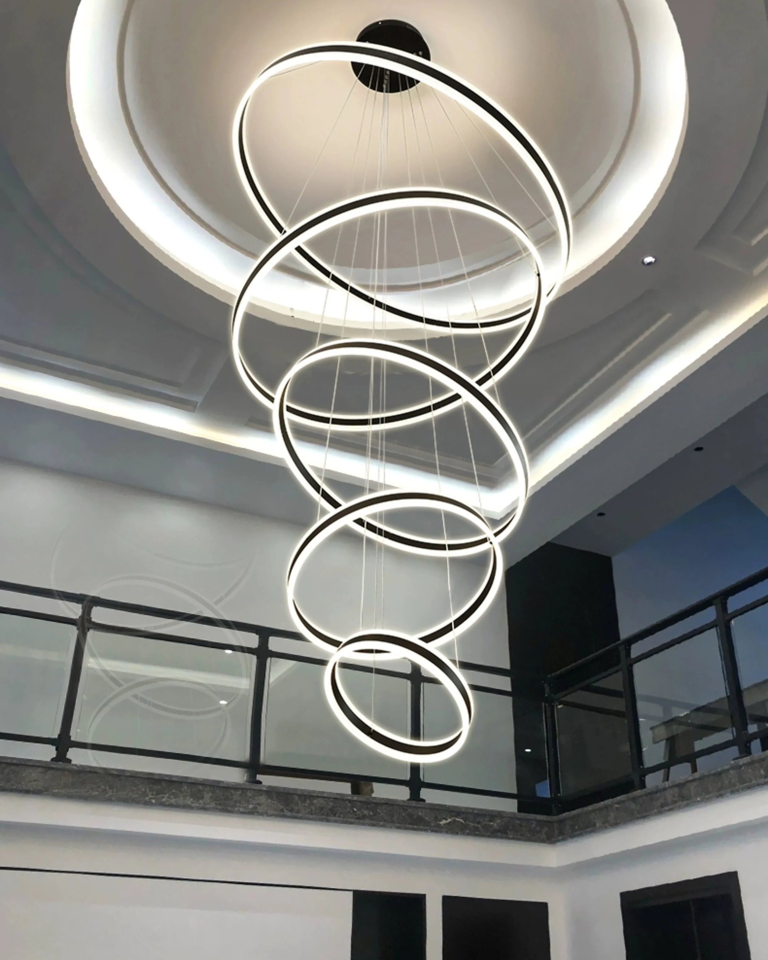 WOMO Tiered Circular Led Chandelier-WM3052 - Image 4