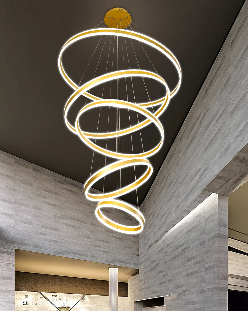WOMO Tiered Circular Led Chandelier-WM3052 - Image 6