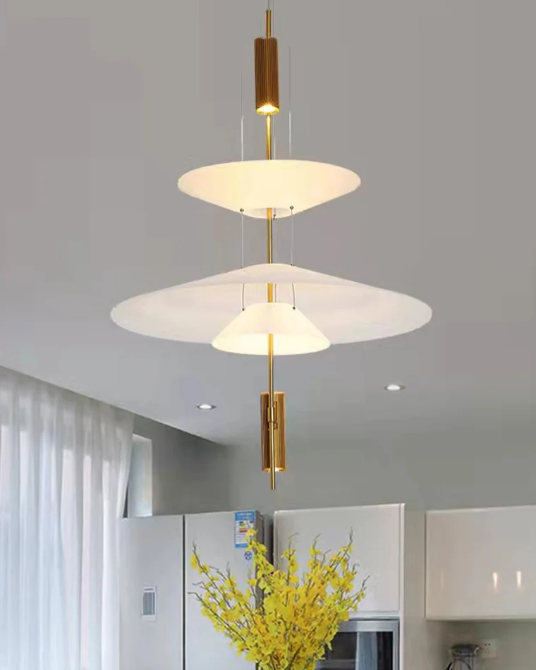 WOMO Tiered Cone Pendant Light-WM2513 - Image 12