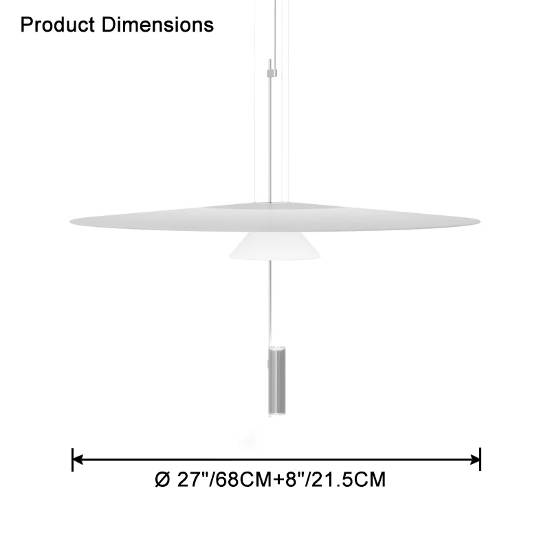 WOMO Tiered Cone Pendant Light-WM2513 - Image 30